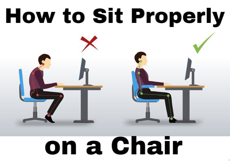 how to sit on a chair